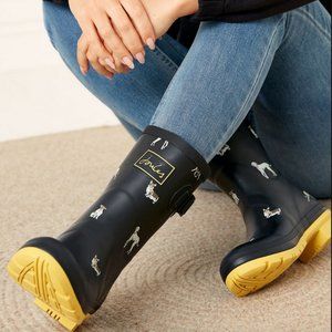 JOULES Printed Waterproof Rain Boots